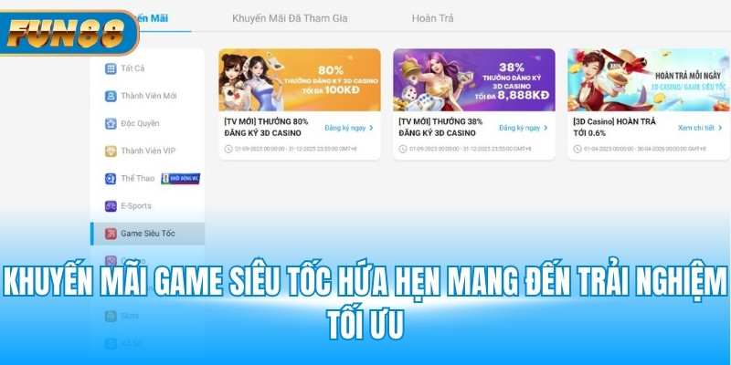 Khuyến mãi game siêu tốc hứa hẹn mang đến trải nghiệm tối ưu
